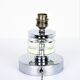 Art Deco lamp 1930 crystal and chrome metal
