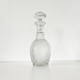 Diamond tip glass carafe 1960