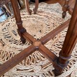 Piano bench seat in cane