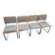 4 Cesca B32 Breuer chairs renovated beige