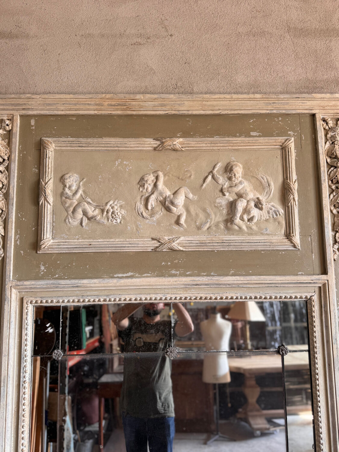 Large trumeau mirror from a château