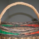 Basket wicker and scoubidou