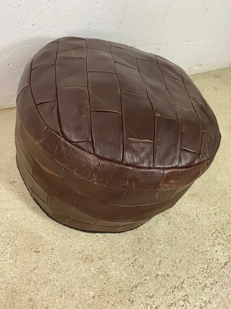 VINTAGE PATCHWORK OTTOMAN / FOOTREST