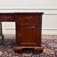 Classic English partner desk green leather