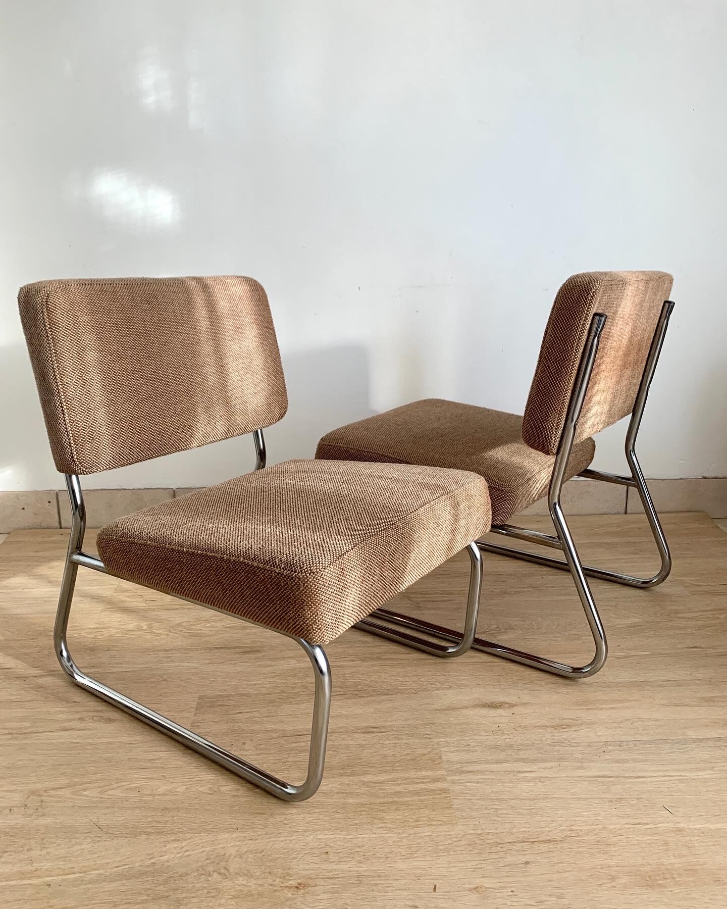 70s chrome and wool heater