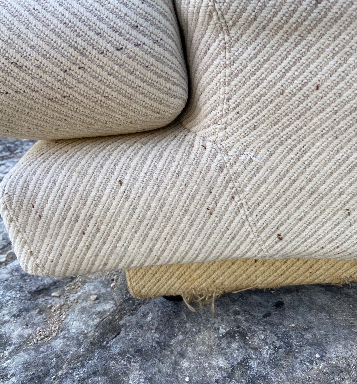 Pair of 1970 wool chairs