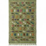 Small green Berber rug 100x150 cm