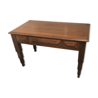 Oak Art Deco Desk Feet Building Skyscraper 1930