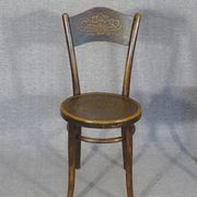 Set of 4 bistro chairs 1910/1930 curved wood, thonet, fischel etc