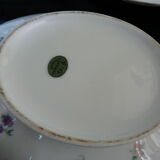 soup and porcelain dish Limoges floral decoration