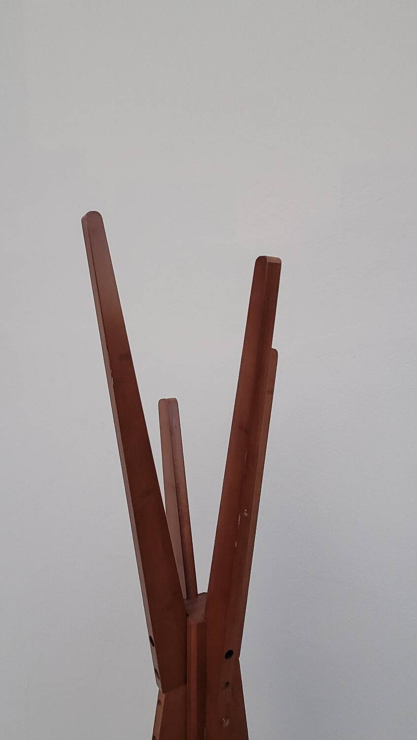 Designer wooden coat rack