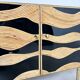 Contemporary Bamboo and Brass Chest, Italy