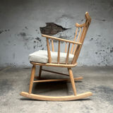 Chaise berçante vintage – Børge Mogensen