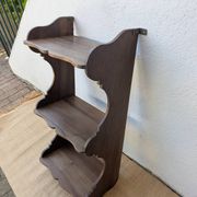 Art Deco walnut wall shelf 1930
