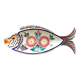 Fish dish HB Quimper