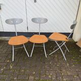 Chaises d’appoint PIU de Bonaldo, set de 3