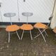 Chaises d’appoint PIU de Bonaldo, set de 3