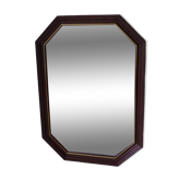 Solid wood mirror with gilded metal edging 47.50x 67 cm