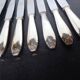 12 + 1 Orbrille knife silver metal art deco period