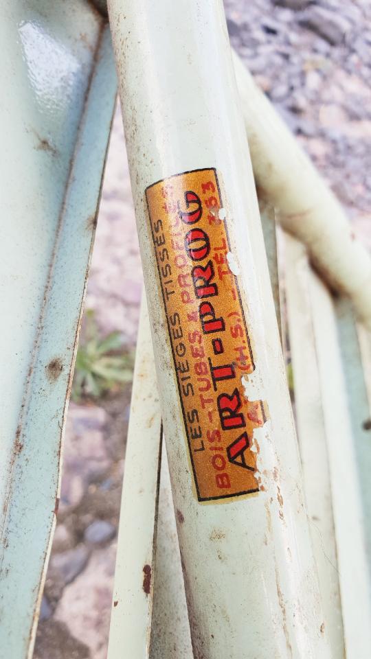 Four vintage metal chairs