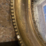 Mirror in gilded stucco nineteenth century