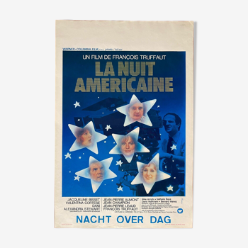 Original cinema poster "The American Night" François Truffaut 37x55cm 1972