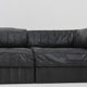 De Sede DS 88 modular sofa black leather patchwork Switzerland 1970s