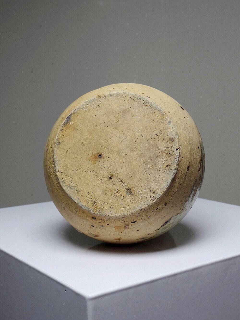Small double sake ceramic flask from Iga, vintage/antique collection.