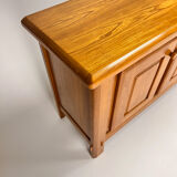 France Maison Raigan Style Elm Sideboard, 1970s