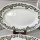 Duo of oval dishes earthenware New Givors model "Rita" 30s