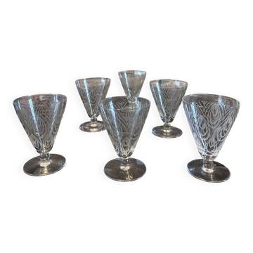 Crystal wine glass from Saint Louis