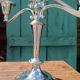 English silver candelabra candlestick