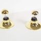 Set (2) of Petite Brass Disc sconces selected by Charlotte Perriand for Les
