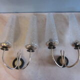 pair of wall lamps arlus of the years 50-60