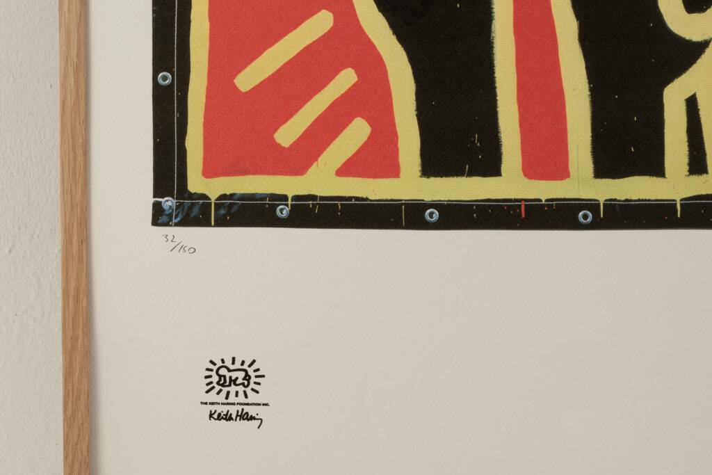 Keith Haring. Numbered colour silkscreen. 1990s.