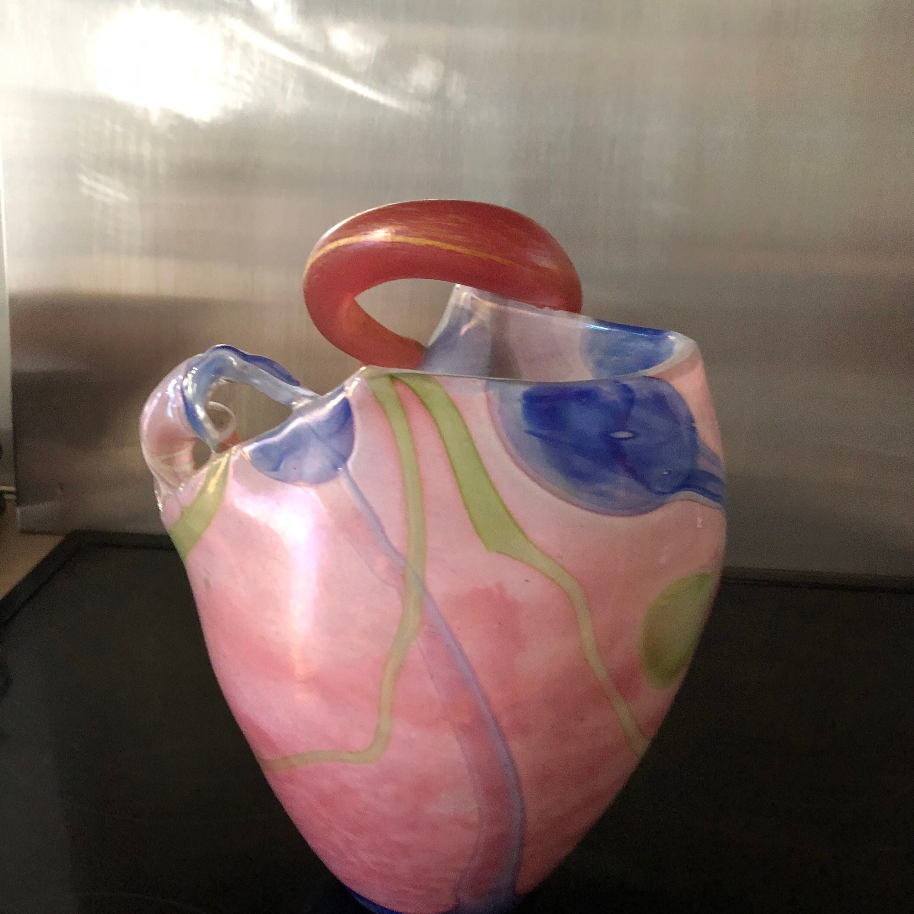 Vase sculpture en forme de coeur