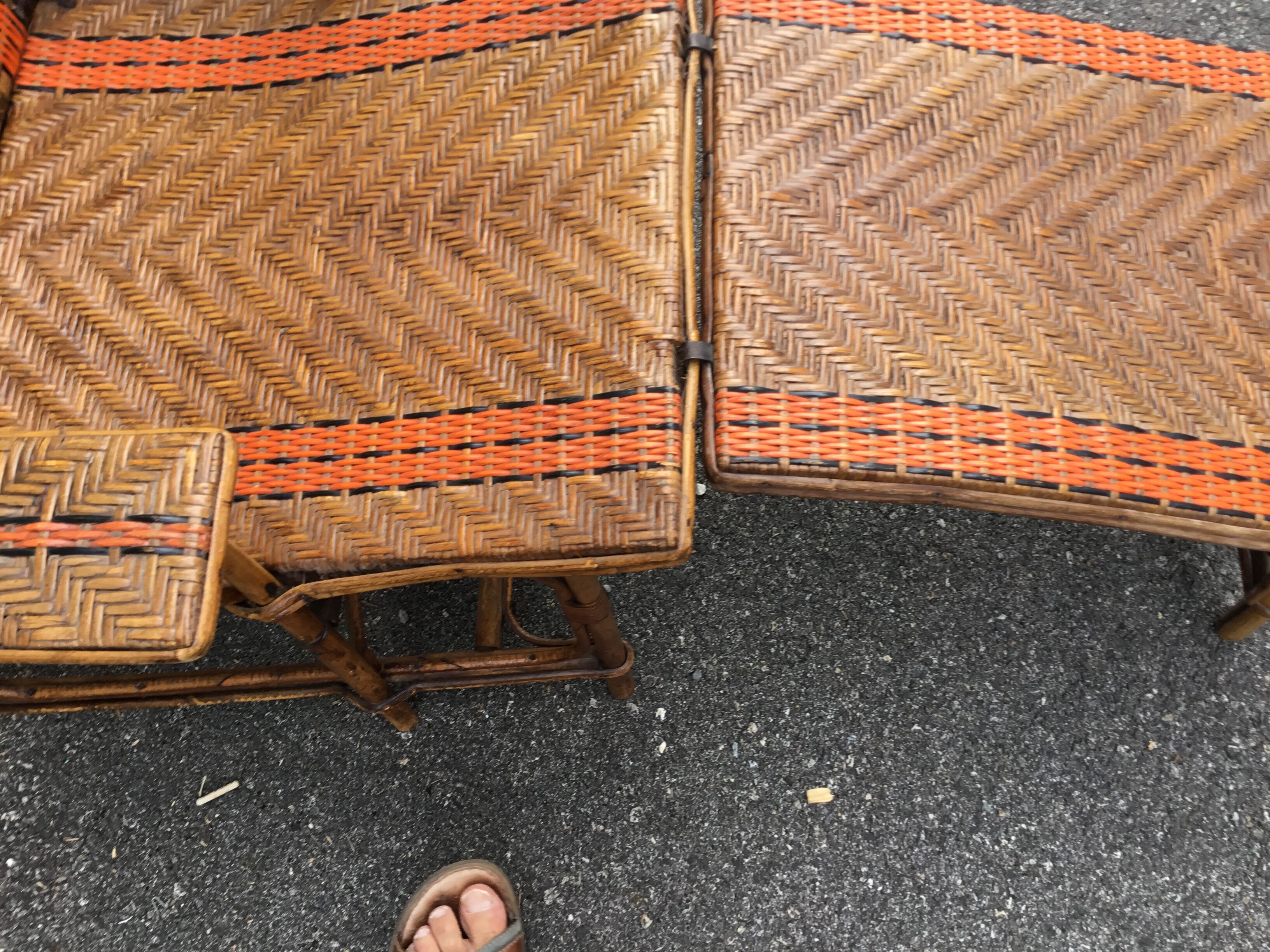 Wicker relax armchair