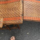 Fauteuil relax en osier