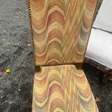 6 chaises Louis XIII en noyer