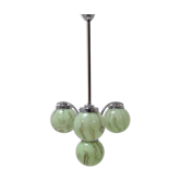 Art deco chrome chandelier,1930's.