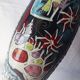 Vintage glazed ceramic vase interior decoration flower collection decor