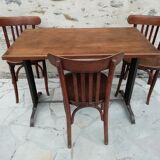 Fischel bistro table and 3 thonet chairs