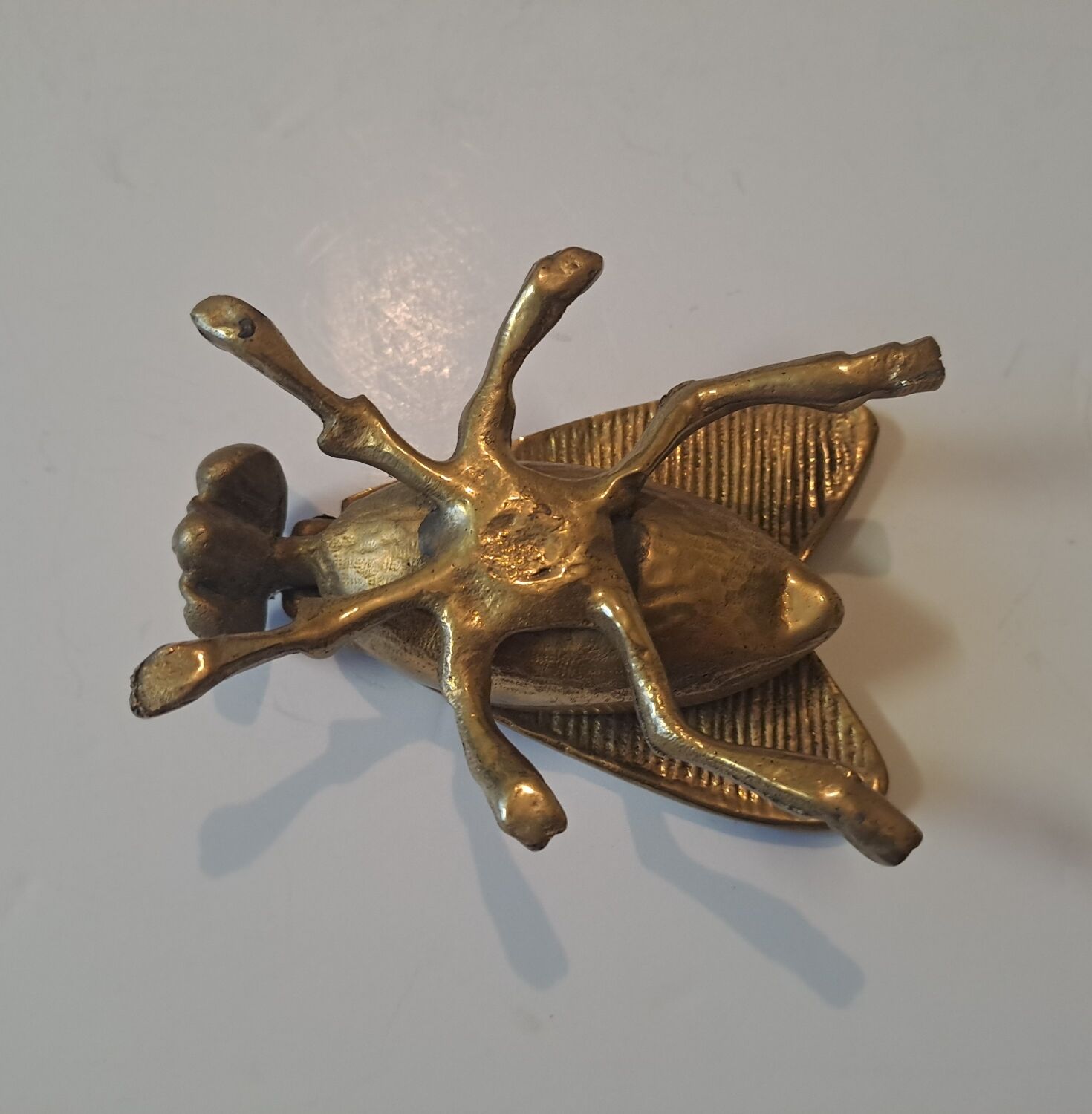 Brass fly ashtray