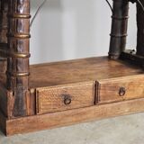 Ancient Indian library made of teak wood