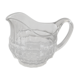 Pitcher, faceted molded glass