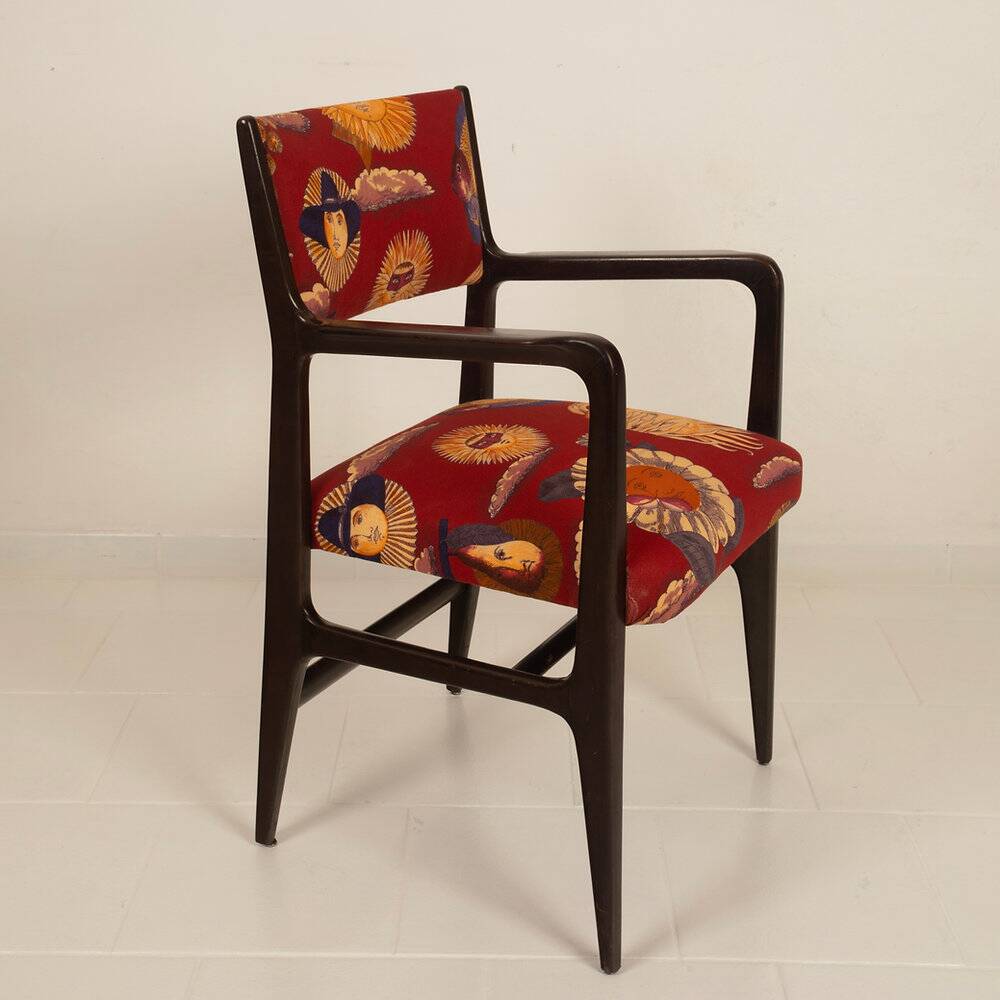 110 Chair by Gio Ponti and Fornasetti for Cassina, 1953