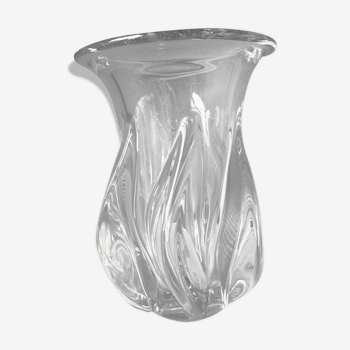 Vase en cristal transparent