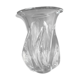 Transparent crystal vase