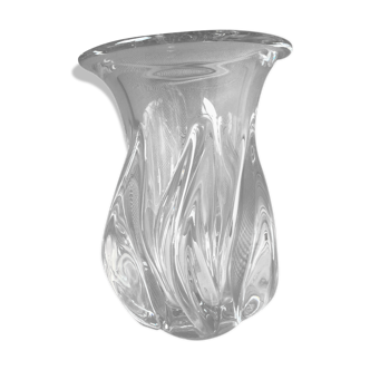 Vase en cristal transparent