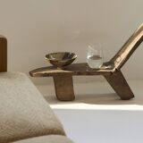 Chair / Armchair in monoxyl wood West Africa Lobi / Stargazer 1950